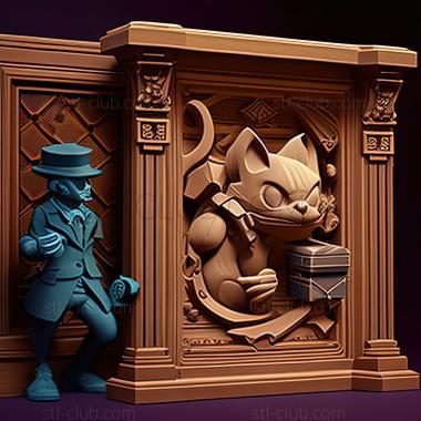 3D model Cilan and the Case of the Purrloin Witness Sommelier De (STL)